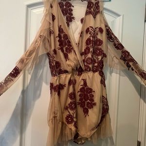 Luxxel Floral Romper